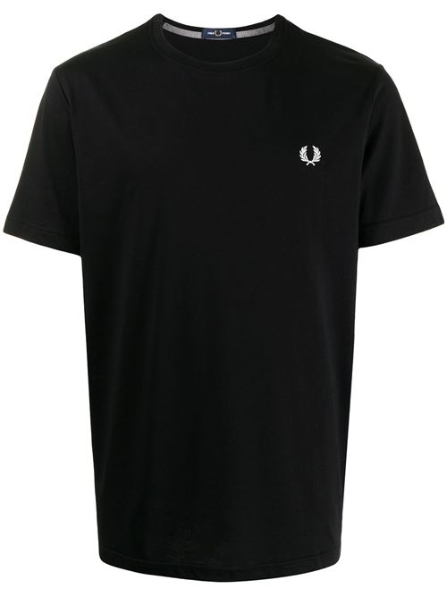T-shirt uomo manica corta nera FRED PERRY | M1600102